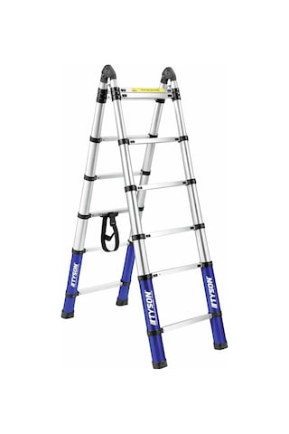 Tyson Pro Series Alüminyum Teleskopik Merdiven 440 Cm 14 Basamaklı 150 Kg Kapasiteli - Tys9149