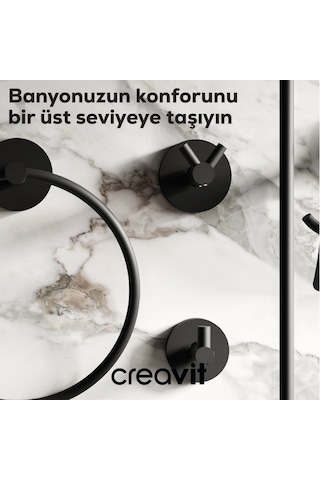 Creavit DR27014S Drop 2'li Bornozluk-Siyah