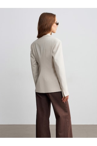 Dilvin 60787 Altın Düğmeli Blazer-taş Taş