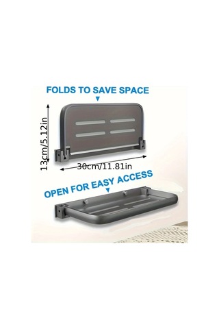 Hightower Pinkinky 90 Katlanır Alüminyum Rv Yerden Raf - Siyah, Dayanıklı Depolama Ünitesi