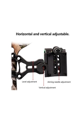 Bileşik Yay 5 İğneli Görüş Alüminyum Alaşımlı Işık Hedefleyen