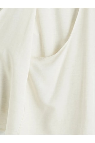 Lc Waikiki Bej Kruvaze Yaka Keten Karışımlı Kadın Kimono