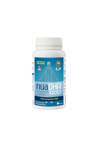 Nua Dha 1000 Omega-3 İçeren Gıda Takviyesi 90 Kapsül