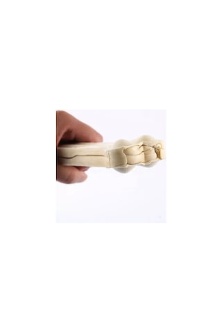 Naturel Sütlü Pres Beyaz Kemik Köpek Çiğneme Kemiği 4'lü 7,5cm V