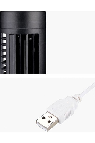 Soulader Bladesiz Usb Kule Fanı, Taşınabilir Sessiz Soğutucu, Yüksek Ayarlanabilir Hız, Modern Tasarım, Ev Ve Ofis Kullanımı İçin Uygun