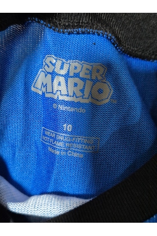 Hasyılmaz Nintendo Süper Mario 2li Pijama Takımı 10 Yaş Mavi