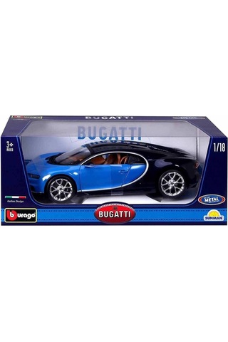 1011040 1:18 Bugatti Chiron Model Mavi Araba -sunman
