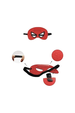 Schulzz Spiderman Örümcek Adam Lastikli Keçe Çocuk Maske