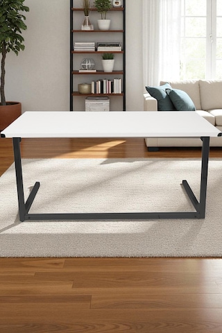 Yükseklik Ayarlı Zigon Laptop Sehpası Geniş Çalışma Yemek Masası