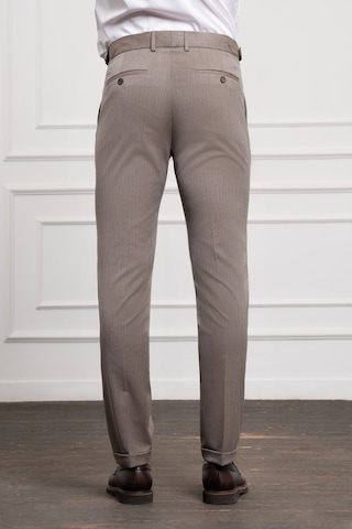 Morven Erkek Kahve Trend Slim Fit Dar Kesim Pileli Pantolon 25ms003015400 Kahve