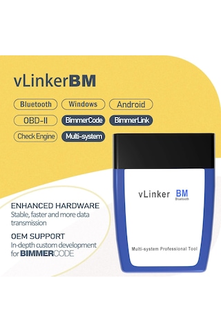 Vgate vLinker BM Bluetooth OBD 2 Araç Tanı Cihazı