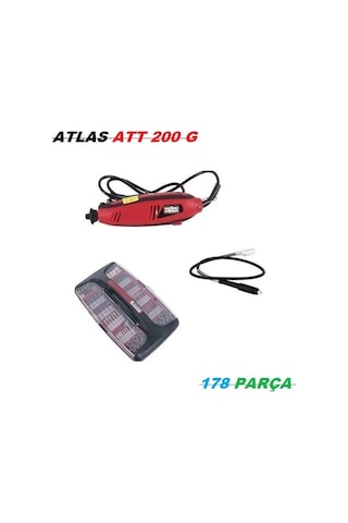 Atlas Mini Matkap Gravür Seti Mini Drill Mini El Matkabı 178Pcs