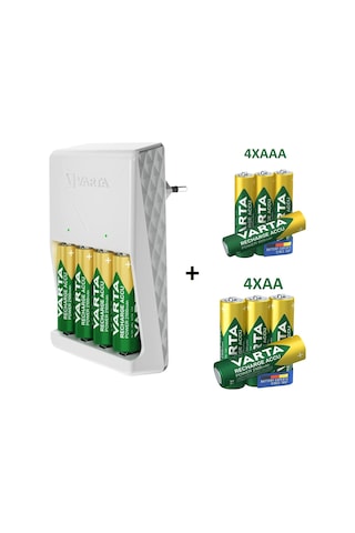 Varta Plug Şarj Cihazı +8x2100mah Aa Kalem +4x800 Aaa İnce+kılıf
