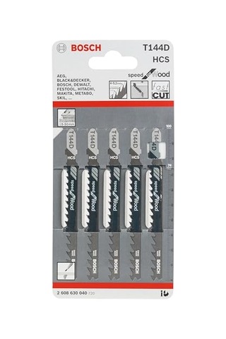 Hızlı Kesim Serisi Ahşap İçin T 144 D Dekupaj Testeresi Bıçağı - 5'li Paket
