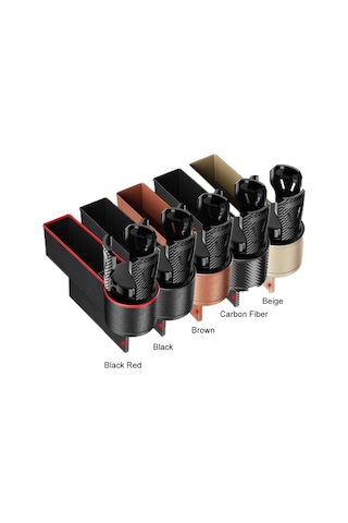 Araba Koltuğu Boşluk Saklama Kutusu Araba Su Bardağı Tutucu Küllük, Renk: Sol Siyah