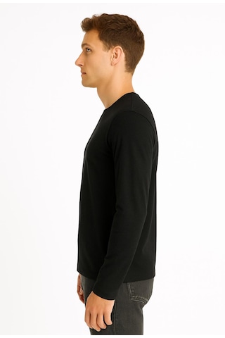 Axxel Erkek Siyah Uzun Kollu Süprem T-shirt-d2275 Siyah