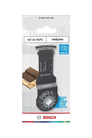 Bosch Aız 32 Bspc Starlock 1'li Ahşap Dalma Testere Bıçağı 2608669243