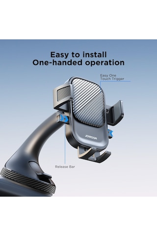 Joyroom Jr-ok6 Araç Ön Cam Telefon Tutacağı Siyah