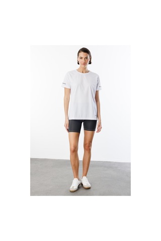 Genius Store Kadın Nem Emici Hızlı Kuruma Atletik Teknik Performans Spor T-shirt Drıfıt-kısakol Beyaz