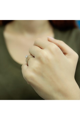 Lova Toplam 0,35 Karat Pırlanta Tektaş Yüzük - 1020126