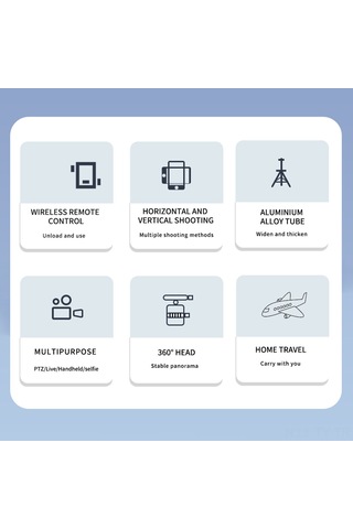 Teltree 360 Dönebilir Alüminyum Alaşımlı Çok Amaçlı Selfie Çubuğu, Titreşim Önleyici Tripod Ve Uzaktan Kumanda Dahil