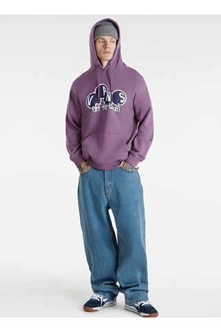 Vans Mor Erkek Kapüşon Normal Düz Sweatshirt Vn000hpacıf1 Grape Jam