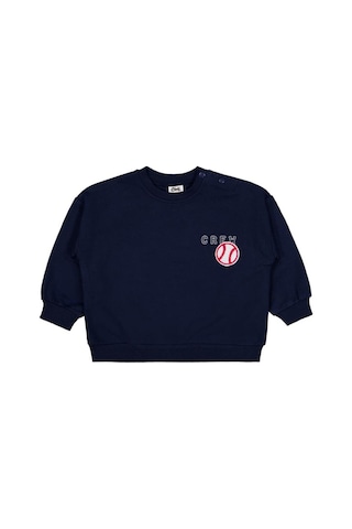 Civil Baby Crew Baskılı 6-18 Ay Sweatshirt Koyu Lacivert