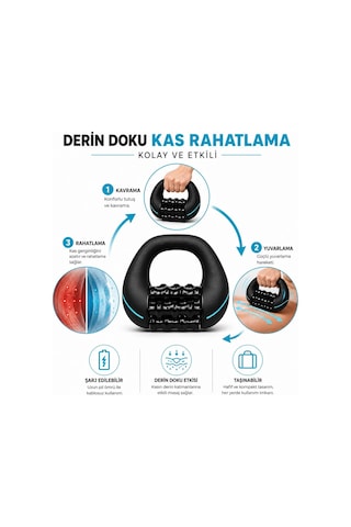 Şarjlı Elektrikli Roller Masaj Aleti 3 Kademeli Tüm Vücut Masaj Cihazı