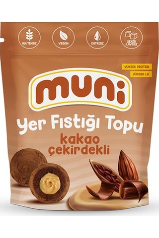 Muni Kakao Çekirdekli Yer Fıstığı Topu 6 x 80 G