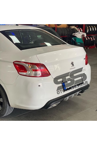 Peugeot 301 Difüzör Arka Tampon Eki 2 Egzoz Çıkışlı Gri