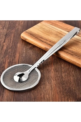 Mybru Paslanmaz Metal Süzgeçli Kızartma Maşası