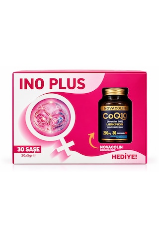 Ino Plus Miyo-inositol Metil Folat D3 30 Saşe + Coq10 30 Kapsül