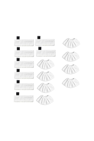 Karcher Sc2 Sc3 Sc5 Buharlı Temizleyici Paspas Bezi 16 Parçalı Set İçin Uygundur Aksesuar Seti