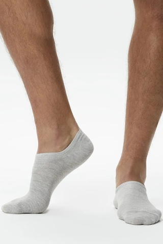 Lacoste Soft Ribbing High Stretch Reinforced Heels And Tips 3-pack Sock Unisex Babet Çorap 3 Lü Gri
