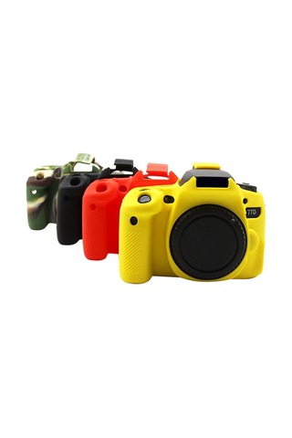 Canon Eos 77d İçin Puluz Yumuşak Silikon Koruyucu Kılıf Kamuflaj Diğer