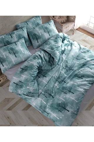 Tek Kişilik Premium Ranforce Yumuşak Dokulu Lastikli Çarşaf Takımı Sarı Zikzak