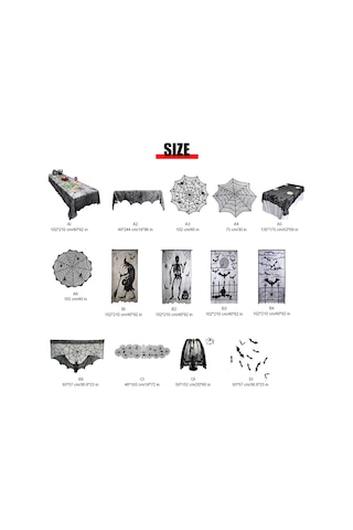 18x96 İnç Dantel Örümcek Ağı Örümcek Ağı Cadılar Bayramı Şömine Rafı E