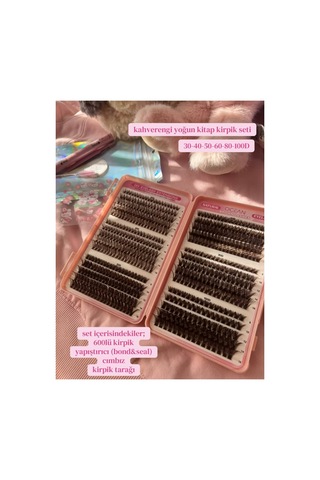 Suvea Beauty 600 Adet Kahverengi Dıy Takma Kirpik