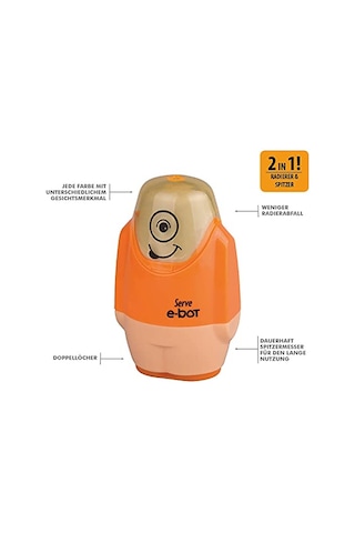 E-bot Silgili Kalemtiraş Fosforlu Turuncu