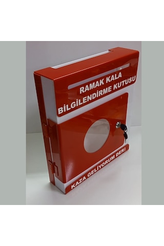 Kırmızı Pleksi A-4 Ramak Kala Kutusu