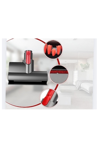 Dyson V8-v15 Uyumlu Şarjlı Dik Süpürge Mini Turbo Başlık 1 Adet
