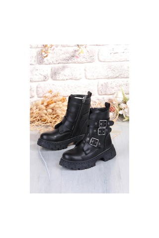 Fort Cool Caneda Anatomik Sıcak Astar Kaymaz Taban Kız Çocuk Bot Siyah