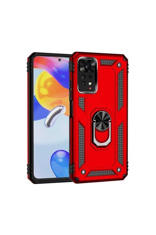 Xiaomi Redmi Note 11 Pro 5g Kılıf Zore Vega Kapak Kırmızı