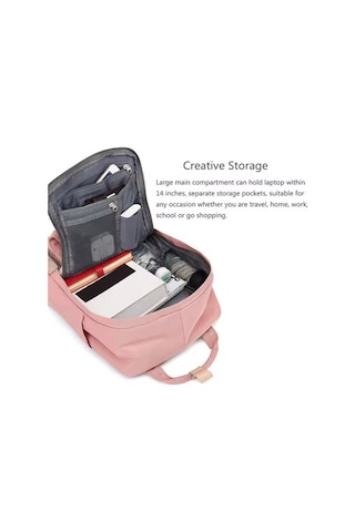 Didadodo Kadınlar İçin Çok Amaçlı Nylon Sırt Çantası - Seyahat, Okul Ve Günlük Kullanım Siyah, Modern Tasarım Siyah