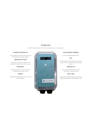 Openevse Kit-50 Elekterikli Araç Şarj İstasyon Kiti 50a