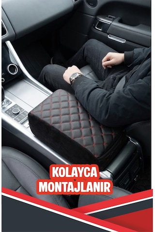 Kgm Ssangyong Musso Grand İle Uyumlu Sünger Kolçak Siyah Deri Siyah Dikişli