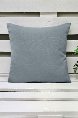 Melodie Keten Kırlent Kılıfı Açık Mavi 45X45 Cm