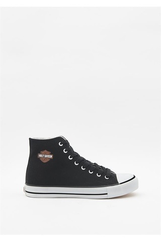 Harley Davidson 023m100382 Pittsburgh Plain Black Erkek Sneaker 001