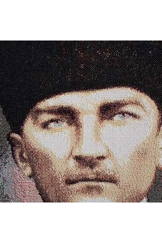 Figüratif Seri-02 Dokuma Goblen Kumaş-Atatürk Portresi2
