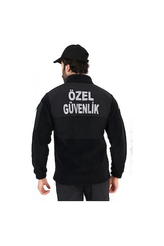Özel Güvenlik Soft Shell Robalı Polar Mont Siyah